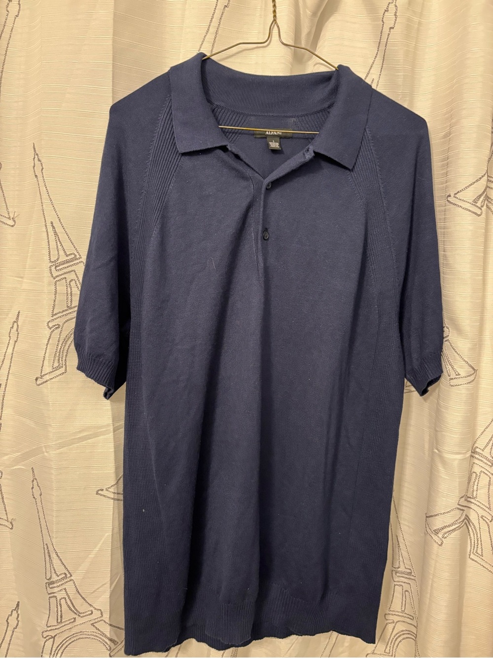 Alfani Men’s Dark Navy Short-Sleeve Polo